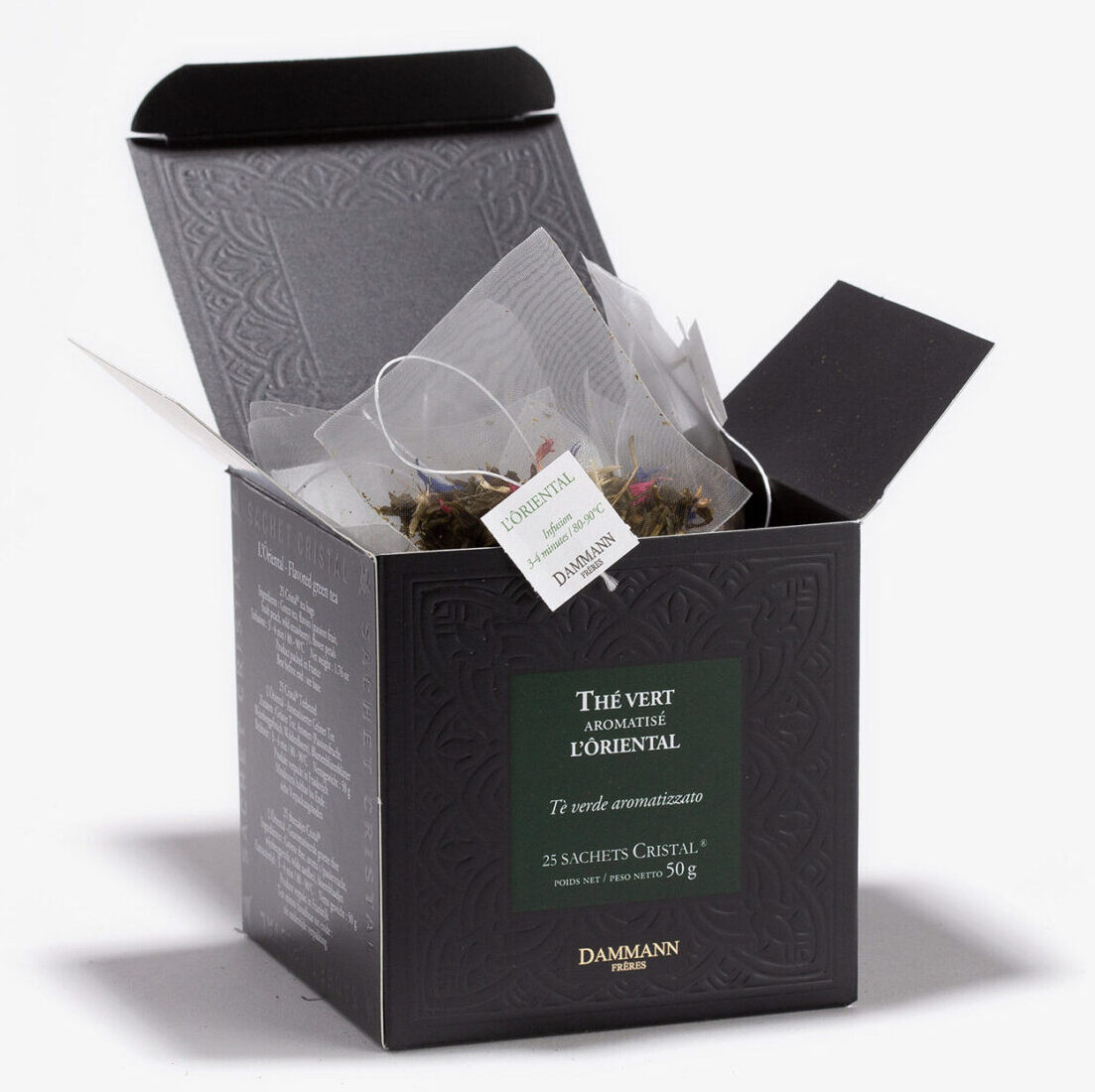 Thé Vert Oriental Dammann – thé vert fruit de la passion pêche