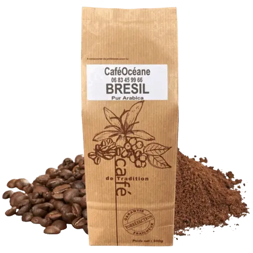 Café Brésil pur arabica, torréfaction artisanale au Havre — CaféOcéane
