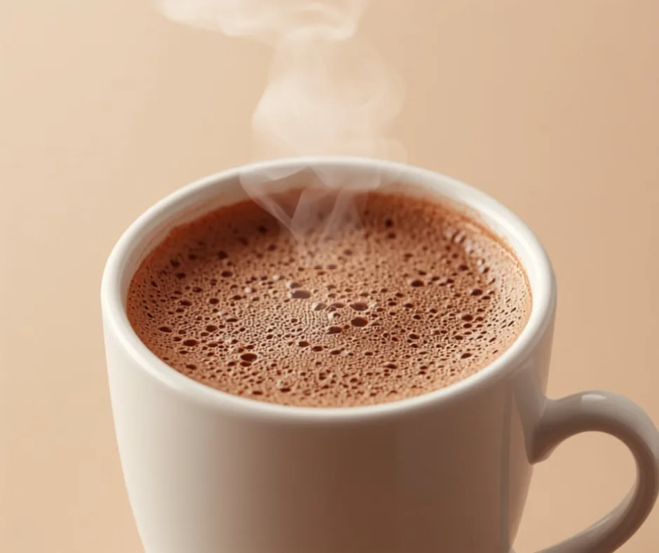 Tasse de chocolat chaud maison onctueux - CaféOcéane
