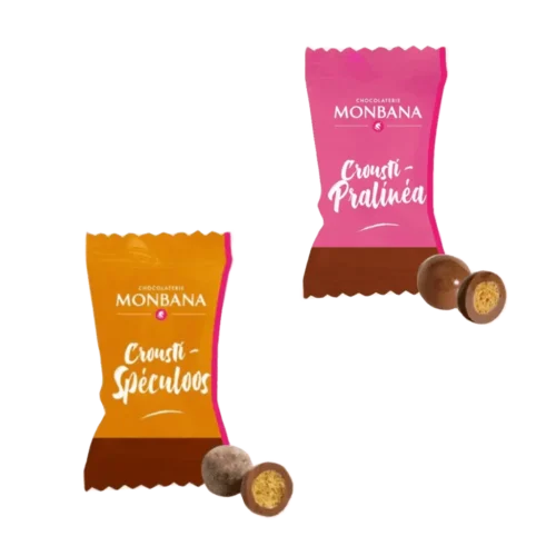 CHOCOLATS PRALINÉA ET PÉPITES SPÉCULOOS MONBANA X20 — CaféOcéane, Le Havre