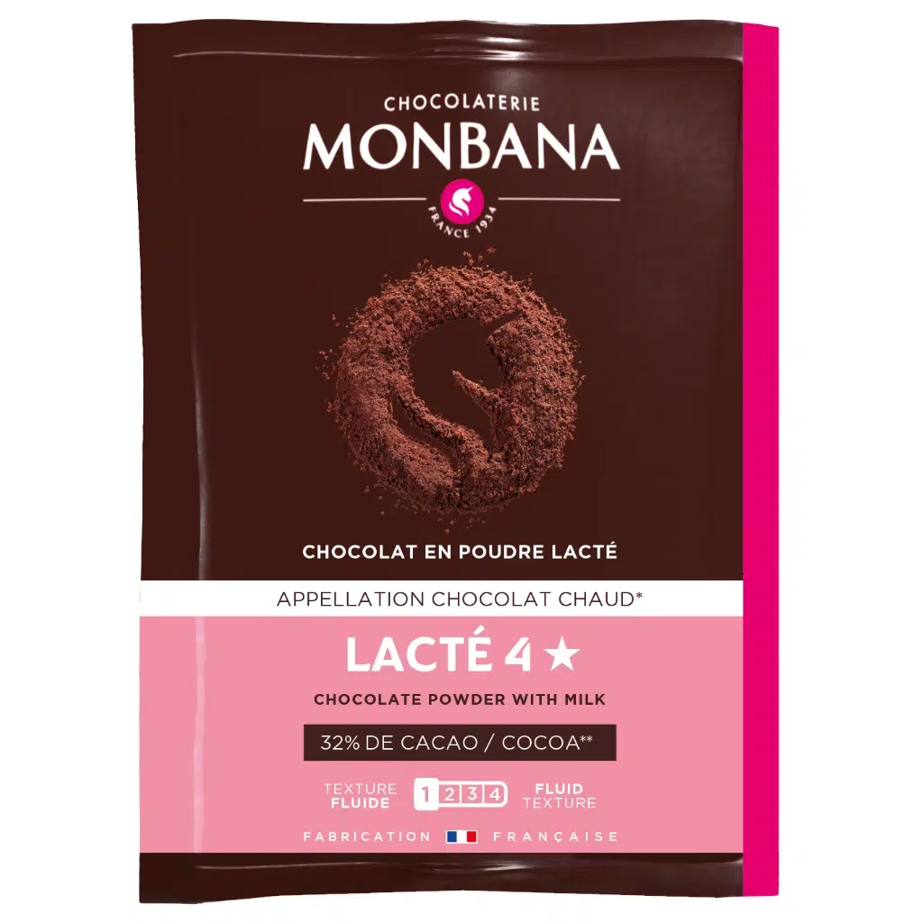 Chocolat en poudre lacté Monbana 4 étoiles - 32% de cacao