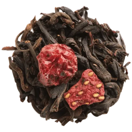 Thé Noir 4 Fruits Rouges Dammann vrac – thé noir groseille framboise fraise cerise
