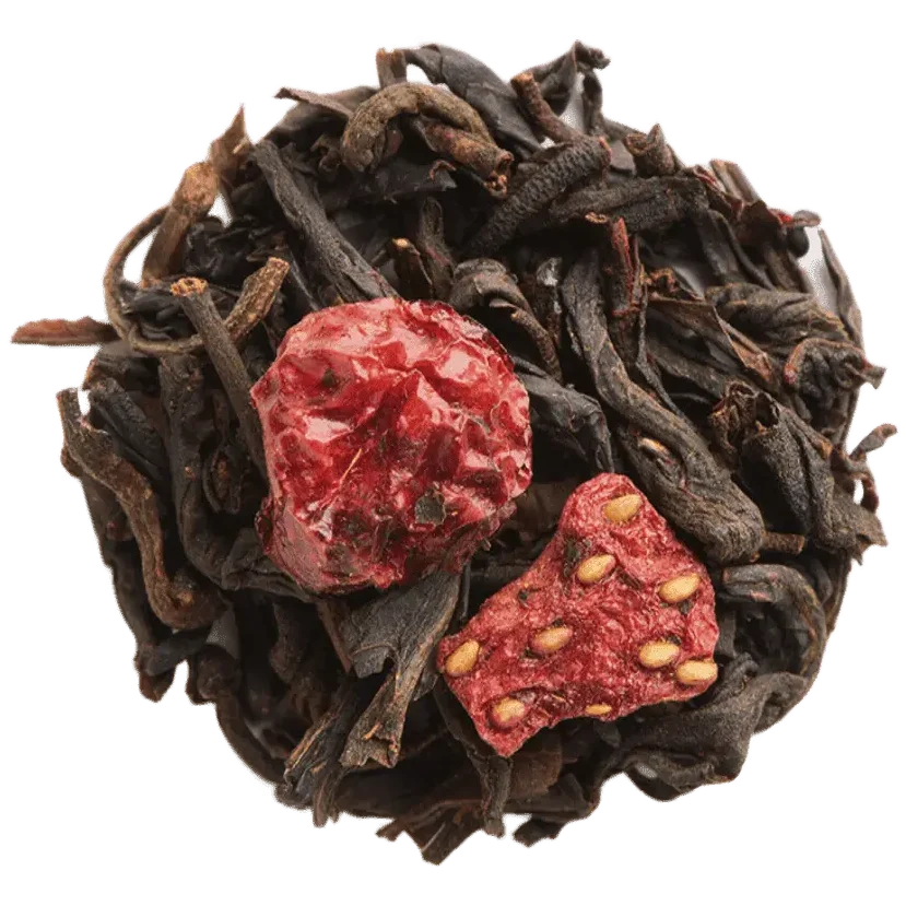 Thé Noir 4 Fruits Rouges Dammann vrac – thé noir groseille framboise fraise cerise