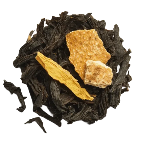 Thé Noir Citron Dammann vrac – thé noir citron agrumes