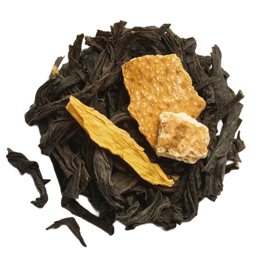 Thé Noir Citron Dammann vrac – thé noir citron agrumes