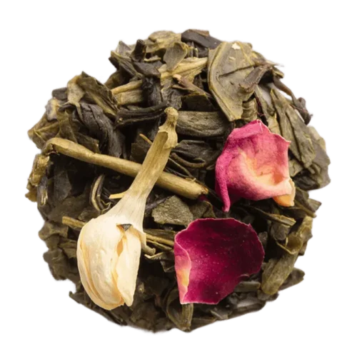 Thé Vert Bali Dammann vrac – thé vert litchi pamplemousse pêche de vigne