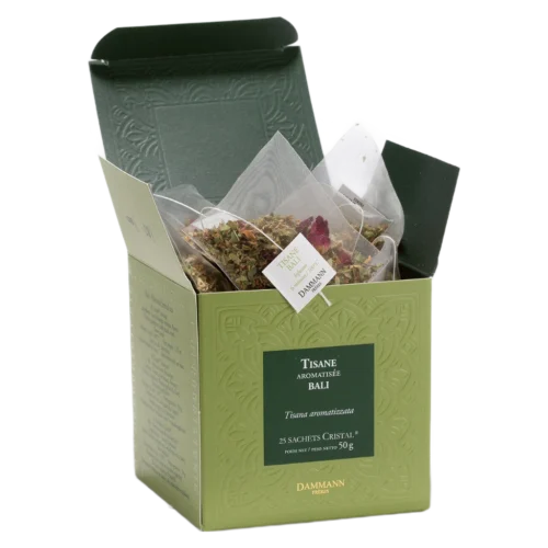Tisane Bali Dammann - boîte de 25 sachets ouverte