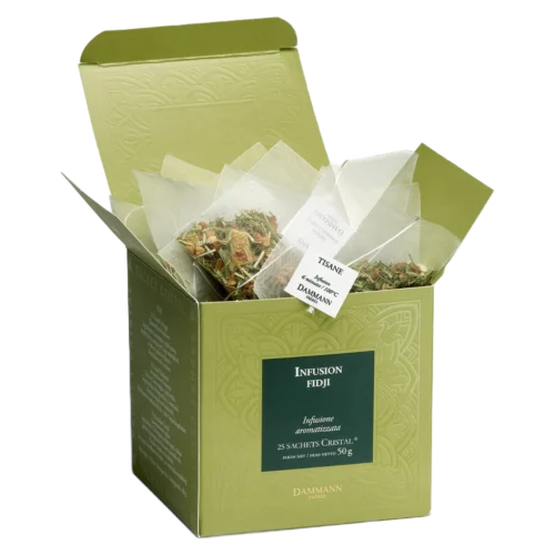 Tisane Fidji Dammann - boîte de 25 sachets ouverte