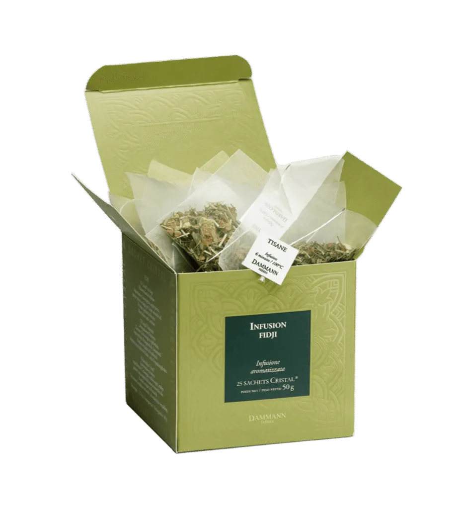 Tisane Fidji Dammann – infusion citronnelle pomme gingembre