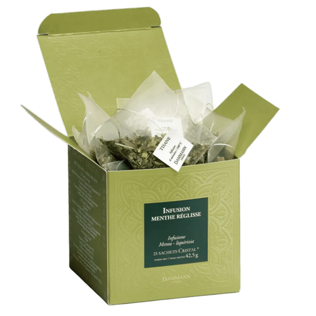 Tisane Menthe Réglisse Dammann – infusion menthe poivrée réglisse
