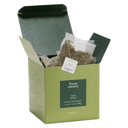 Tisane Verveine Dammann - boîte de 25 sachets ouverte